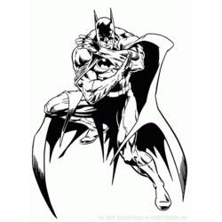 Disegno da colorare: Batman (Supereroe) #77084 - Pagine da Colorare Stampabili Gratuite