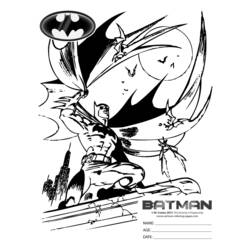 Disegno da colorare: Batman (Supereroe) #77098 - Pagine da Colorare Stampabili Gratuite