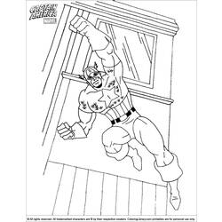 Disegno da colorare: Capitano America (Supereroe) #76691 - Pagine da Colorare Stampabili Gratuite
