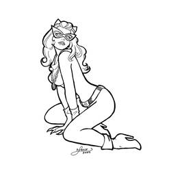 Disegno da colorare: catwoman (Supereroe) #78049 - Pagine da Colorare Stampabili Gratuite