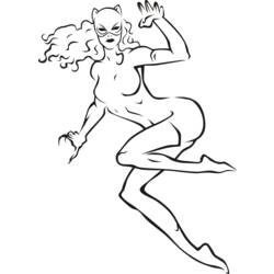 Disegno da colorare: catwoman (Supereroe) #78058 - Pagine da Colorare Stampabili Gratuite