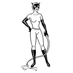 Disegno da colorare: catwoman (Supereroe) #78081 - Pagine da Colorare Stampabili Gratuite