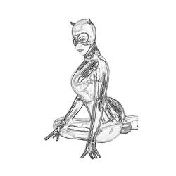 Disegno da colorare: catwoman (Supereroe) #78096 - Pagine da Colorare Stampabili Gratuite