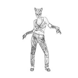 Disegno da colorare: catwoman (Supereroe) #78103 - Pagine da Colorare Stampabili Gratuite