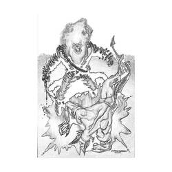 Disegno da colorare: Cavaliere fantasma (Supereroe) #82041 - Pagine da Colorare Stampabili Gratuite