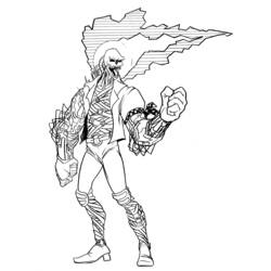 Disegno da colorare: Cavaliere fantasma (Supereroe) #82109 - Pagine da Colorare Stampabili Gratuite