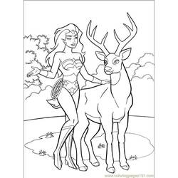 Disegno da colorare: donna meraviglia (Supereroe) #74578 - Pagine da Colorare Stampabili Gratuite