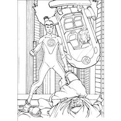 Disegno da colorare: Fantastici Quattro (Supereroe) #76407 - Pagine da Colorare Stampabili Gratuite