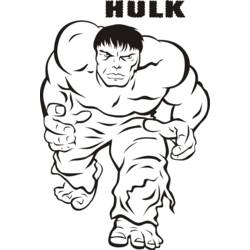 Disegno da colorare: Hulk (Supereroe) #79005 - Pagine da Colorare Stampabili Gratuite