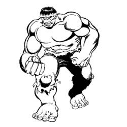 Disegno da colorare: Hulk (Supereroe) #79009 - Pagine da Colorare Stampabili Gratuite
