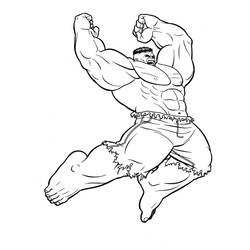 Disegno da colorare: Hulk (Supereroe) #79011 - Pagine da Colorare Stampabili Gratuite