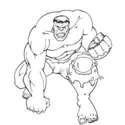Disegno da colorare: Hulk (Supereroe) #79012 - Pagine da Colorare Stampabili Gratuite