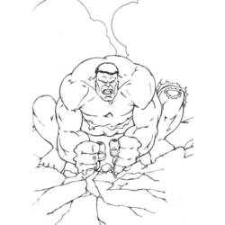 Disegno da colorare: Hulk (Supereroe) #79015 - Pagine da Colorare Stampabili Gratuite