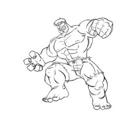 Disegno da colorare: Hulk (Supereroe) #79016 - Pagine da Colorare Stampabili Gratuite