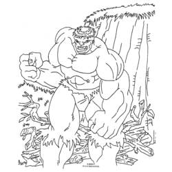 Disegno da colorare: Hulk (Supereroe) #79018 - Pagine da Colorare Stampabili Gratuite