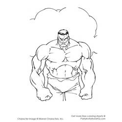 Disegno da colorare: Hulk (Supereroe) #79020 - Pagine da Colorare Stampabili Gratuite
