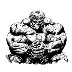 Disegno da colorare: Hulk (Supereroe) #79036 - Pagine da Colorare Stampabili Gratuite