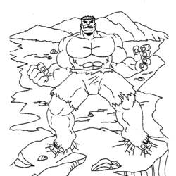 Disegno da colorare: Hulk (Supereroe) #79039 - Pagine da Colorare Stampabili Gratuite