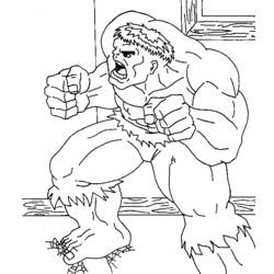 Disegno da colorare: Hulk (Supereroe) #79048 - Pagine da Colorare Stampabili Gratuite