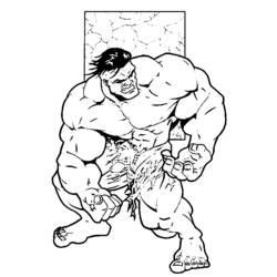 Disegno da colorare: Hulk (Supereroe) #79054 - Pagine da Colorare Stampabili Gratuite