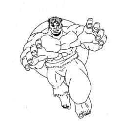 Disegno da colorare: Hulk (Supereroe) #79060 - Pagine da Colorare Stampabili Gratuite