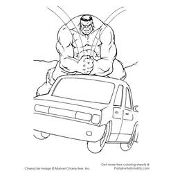 Disegno da colorare: Hulk (Supereroe) #79063 - Pagine da Colorare Stampabili Gratuite