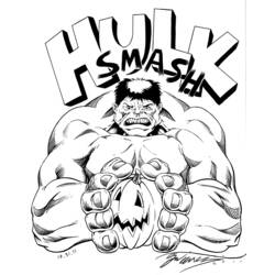 Disegno da colorare: Hulk (Supereroe) #79073 - Pagine da Colorare Stampabili Gratuite
