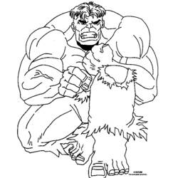Disegno da colorare: Hulk (Supereroe) #79074 - Pagine da Colorare Stampabili Gratuite