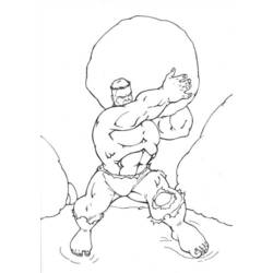Disegno da colorare: Hulk (Supereroe) #79076 - Pagine da Colorare Stampabili Gratuite
