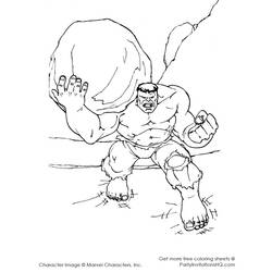 Disegno da colorare: Hulk (Supereroe) #79077 - Pagine da Colorare Stampabili Gratuite