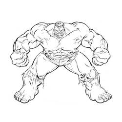 Disegno da colorare: Hulk (Supereroe) #79078 - Pagine da Colorare Stampabili Gratuite