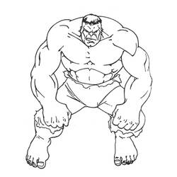 Disegno da colorare: Hulk (Supereroe) #79091 - Pagine da Colorare Stampabili Gratuite
