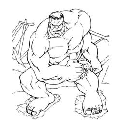 Disegno da colorare: Hulk (Supereroe) #79097 - Pagine da Colorare Stampabili Gratuite