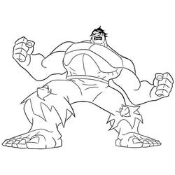 Disegno da colorare: Hulk (Supereroe) #79111 - Pagine da Colorare Stampabili Gratuite