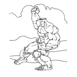 Disegno da colorare: Hulk (Supereroe) #79112 - Pagine da Colorare Stampabili Gratuite