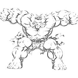 Disegno da colorare: Hulk (Supereroe) #79122 - Pagine da Colorare Stampabili Gratuite
