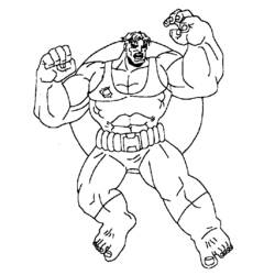 Disegno da colorare: Hulk (Supereroe) #79133 - Pagine da Colorare Stampabili Gratuite