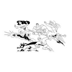 Disegno da colorare: I supereroi della DC Comics (Supereroe) #80135 - Pagine da Colorare Stampabili Gratuite