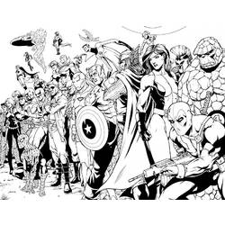 Disegno da colorare: I supereroi della DC Comics (Supereroe) #80166 - Pagine da Colorare Stampabili Gratuite