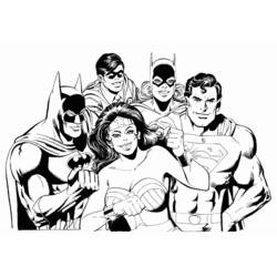 Disegno da colorare: I supereroi della DC Comics (Supereroe) #80182 - Pagine da Colorare Stampabili Gratuite