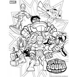 Disegno da colorare: I supereroi della DC Comics (Supereroe) #80191 - Pagine da Colorare Stampabili Gratuite