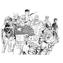Disegno da colorare: I supereroi della DC Comics (Supereroe) #80357 - Pagine da Colorare Stampabili Gratuite