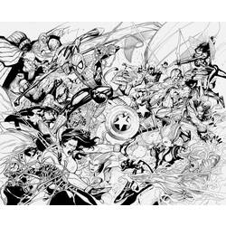 Disegno da colorare: I supereroi della DC Comics (Supereroe) #80455 - Pagine da Colorare Stampabili Gratuite