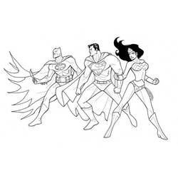 Disegno da colorare: I supereroi della DC Comics (Supereroe) #80487 - Pagine da Colorare Stampabili Gratuite