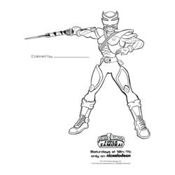 Disegno da colorare: Power Ranger (Supereroe) #50002 - Pagine da Colorare Stampabili Gratuite