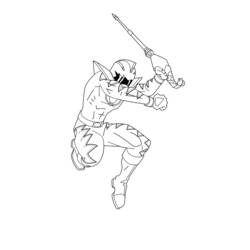 Disegno da colorare: Power Ranger (Supereroe) #50030 - Pagine da Colorare Stampabili Gratuite