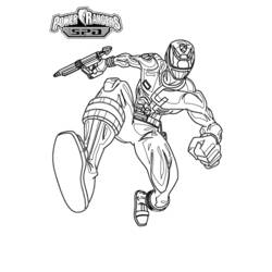 Disegno da colorare: Power Ranger (Supereroe) #50041 - Pagine da Colorare Stampabili Gratuite