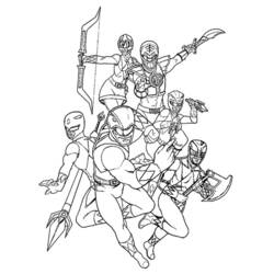 Disegno da colorare: Power Ranger (Supereroe) #50047 - Pagine da Colorare Stampabili Gratuite