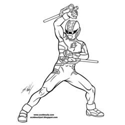 Disegno da colorare: Power Ranger (Supereroe) #50080 - Pagine da Colorare Stampabili Gratuite