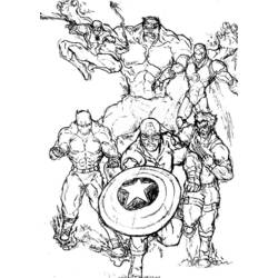 Disegno da colorare: Supereroi Marvel (Supereroe) #79612 - Pagine da Colorare Stampabili Gratuite